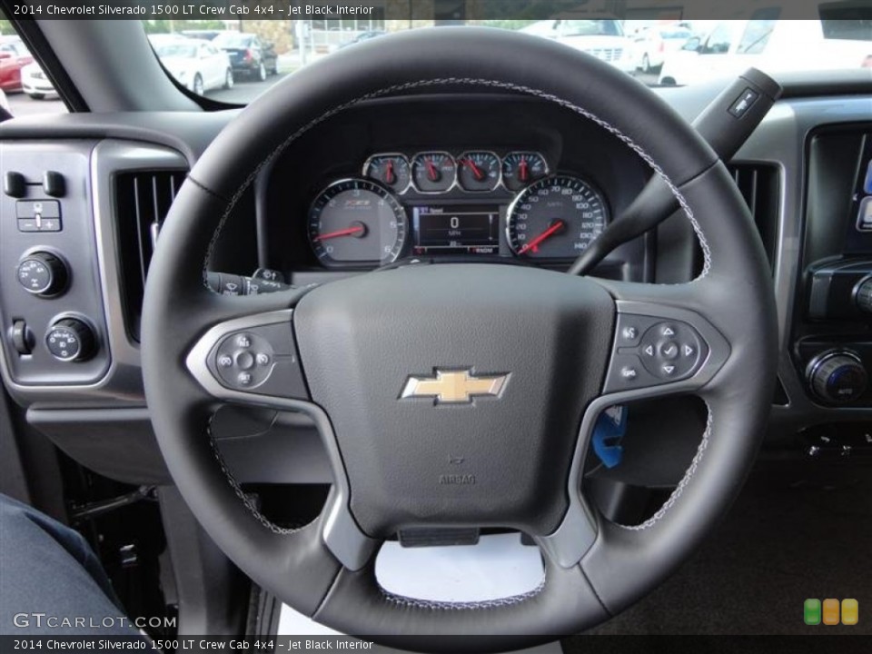 Jet Black Interior Steering Wheel for the 2014 Chevrolet Silverado 1500 LT Crew Cab 4x4 #82099625