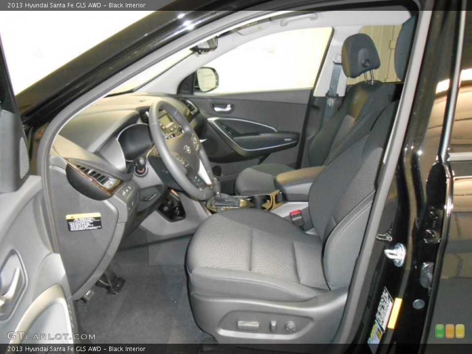Black Interior Front Seat for the 2013 Hyundai Santa Fe GLS AWD #82100998