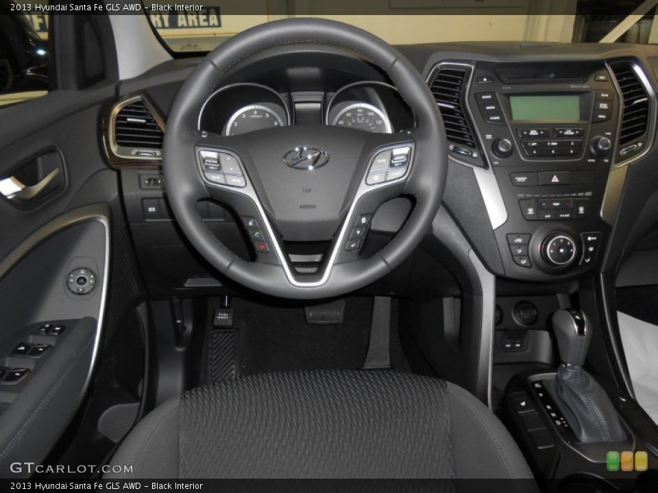 Black Interior Dashboard for the 2013 Hyundai Santa Fe GLS AWD #82101022