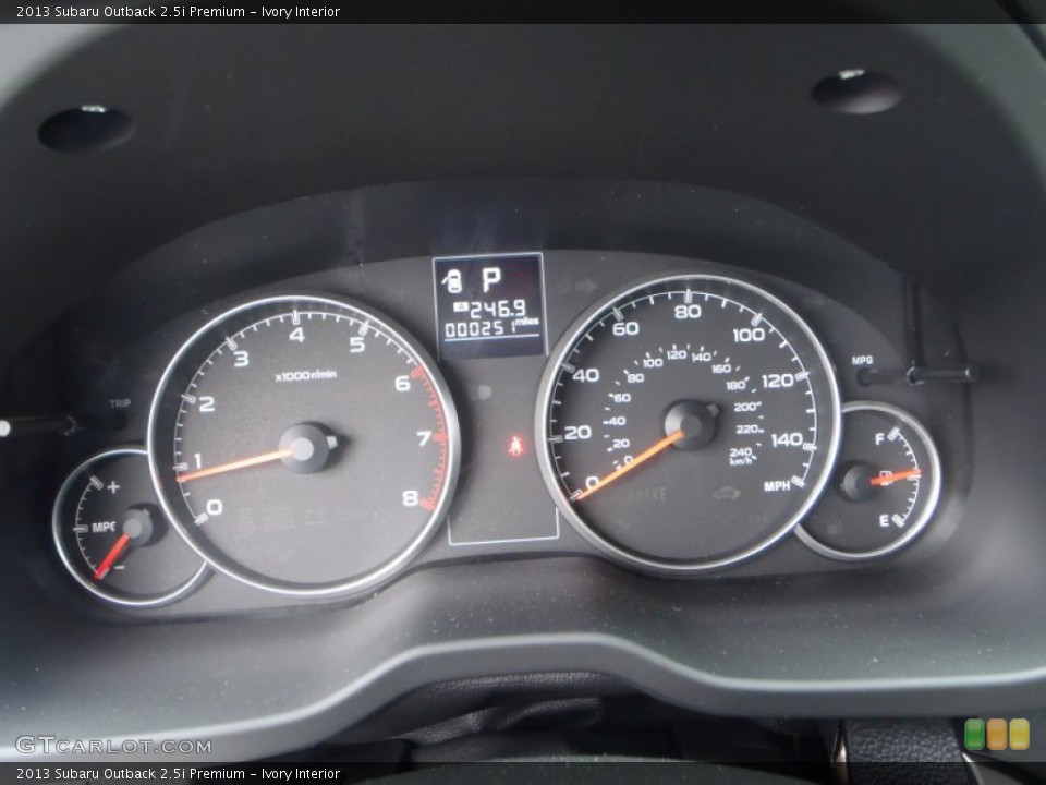 Ivory Interior Gauges for the 2013 Subaru Outback 2.5i Premium #82101114