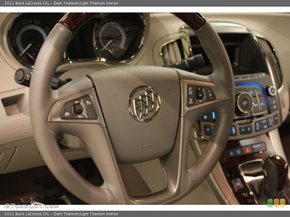 Dark Titanium/Light Titanium Interior Steering Wheel for the 2011 Buick LaCrosse CXL #82102873