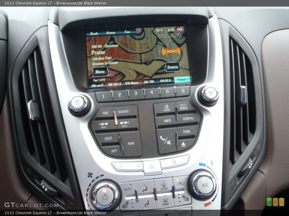 Brownstone/Jet Black Interior Controls for the 2013 Chevrolet Equinox LT #82104764