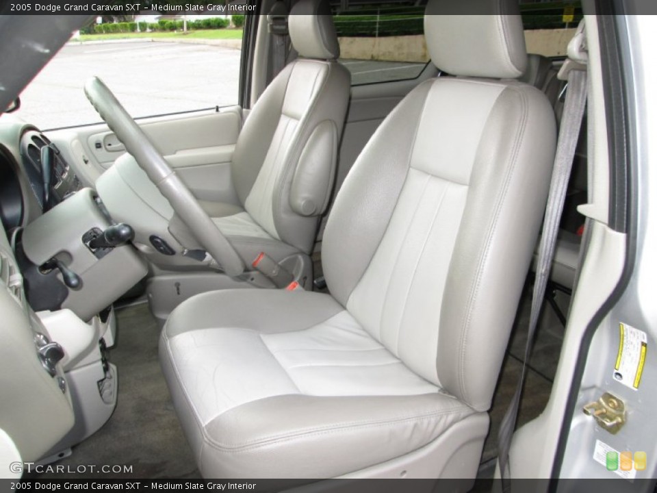 Medium Slate Gray Interior Front Seat for the 2005 Dodge Grand Caravan SXT #82105238