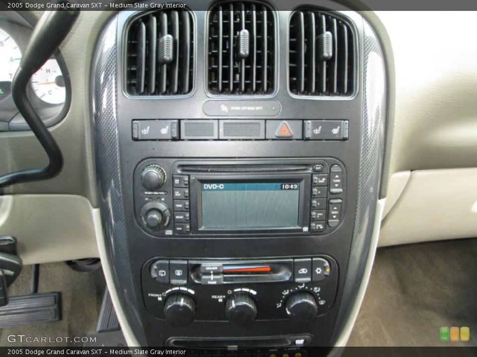 Medium Slate Gray Interior Controls for the 2005 Dodge Grand Caravan SXT #82105397