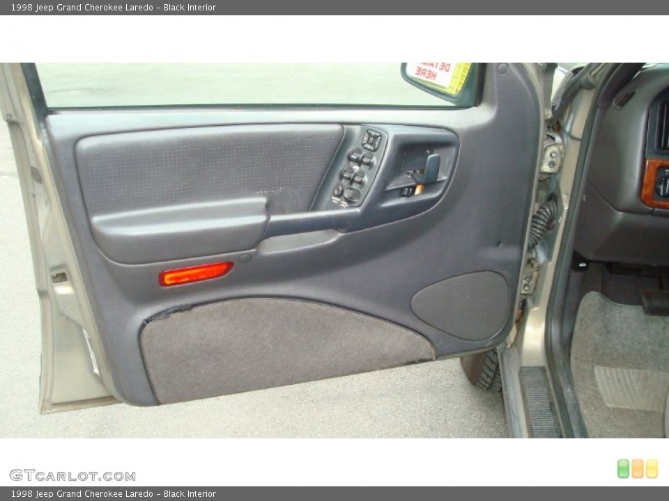 Black Interior Door Panel for the 1998 Jeep Grand Cherokee Laredo #82108048