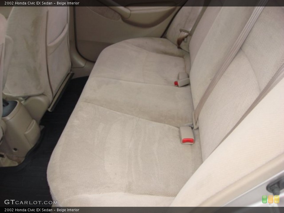 Beige Interior Rear Seat for the 2002 Honda Civic EX Sedan #82108822
