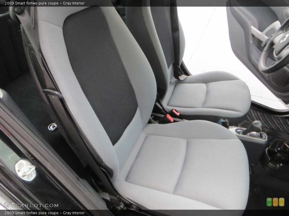 Gray Interior Front Seat for the 2009 Smart fortwo pure coupe #82108894