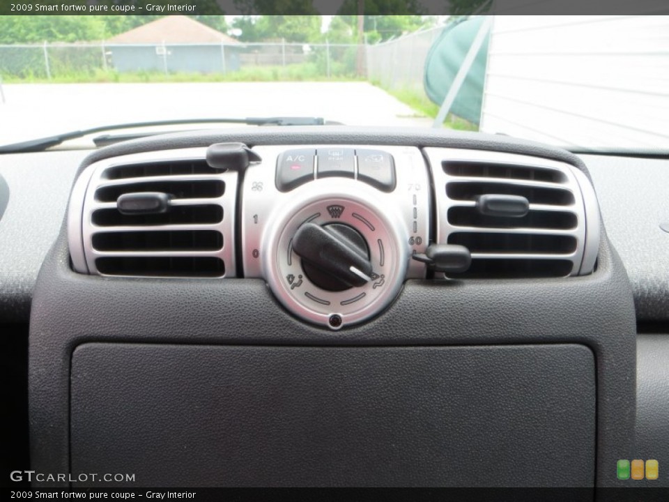 Gray Interior Controls for the 2009 Smart fortwo pure coupe #82109062