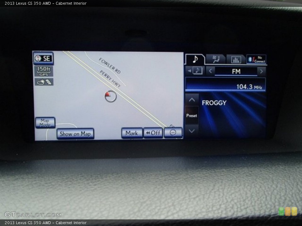 Cabernet Interior Navigation for the 2013 Lexus GS 350 AWD #82109925