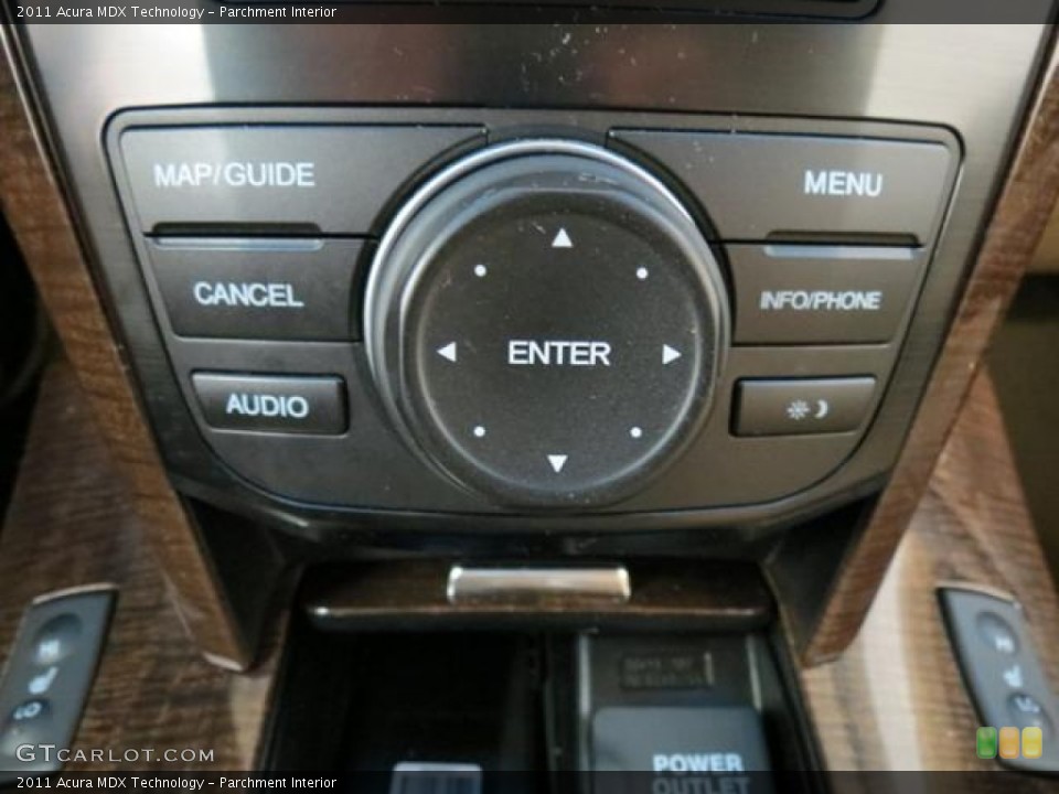 Parchment Interior Controls for the 2011 Acura MDX Technology #82111199