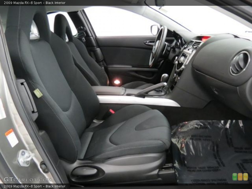 Black Interior Front Seat for the 2009 Mazda RX-8 Sport #82113260