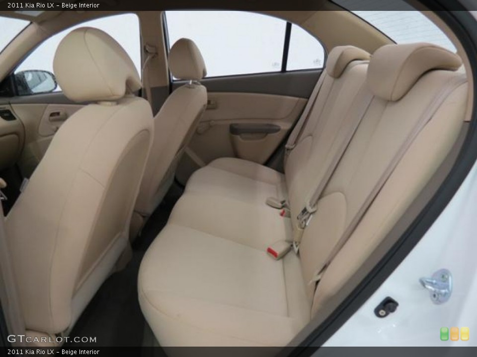Beige Interior Rear Seat for the 2011 Kia Rio LX #82116049