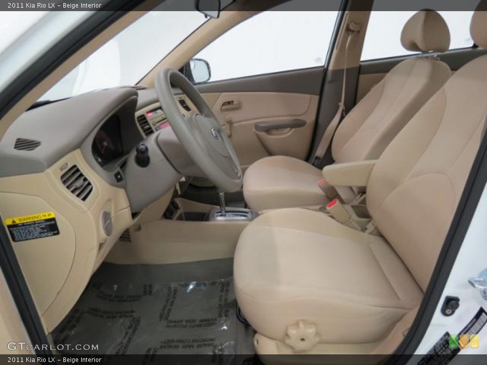 Beige Interior Front Seat for the 2011 Kia Rio LX #82116082