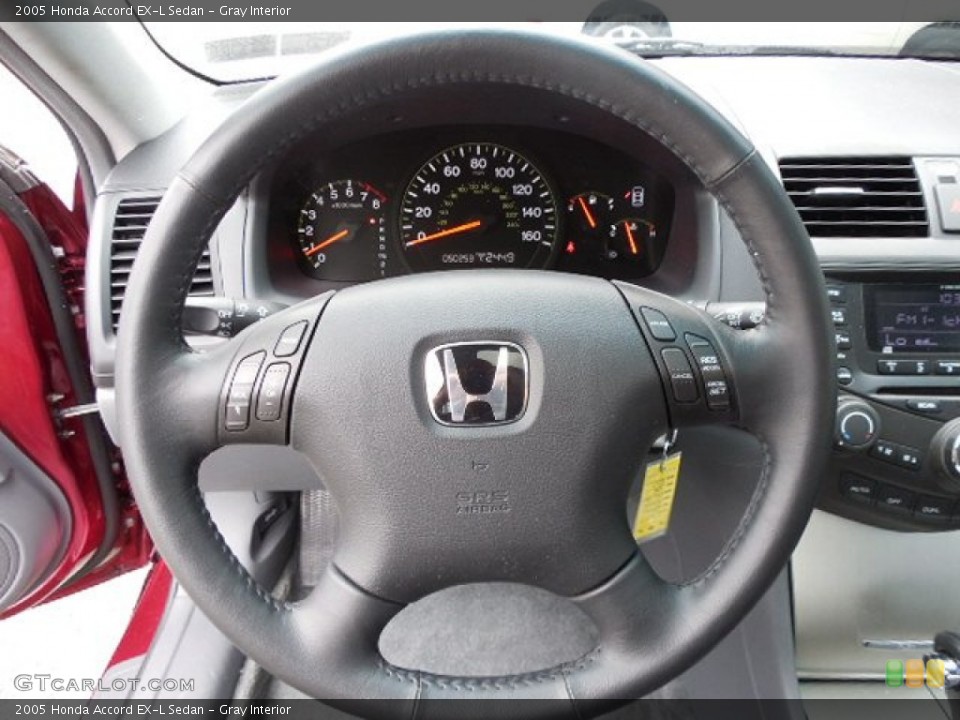 Gray Interior Steering Wheel for the 2005 Honda Accord EX-L Sedan #82116115