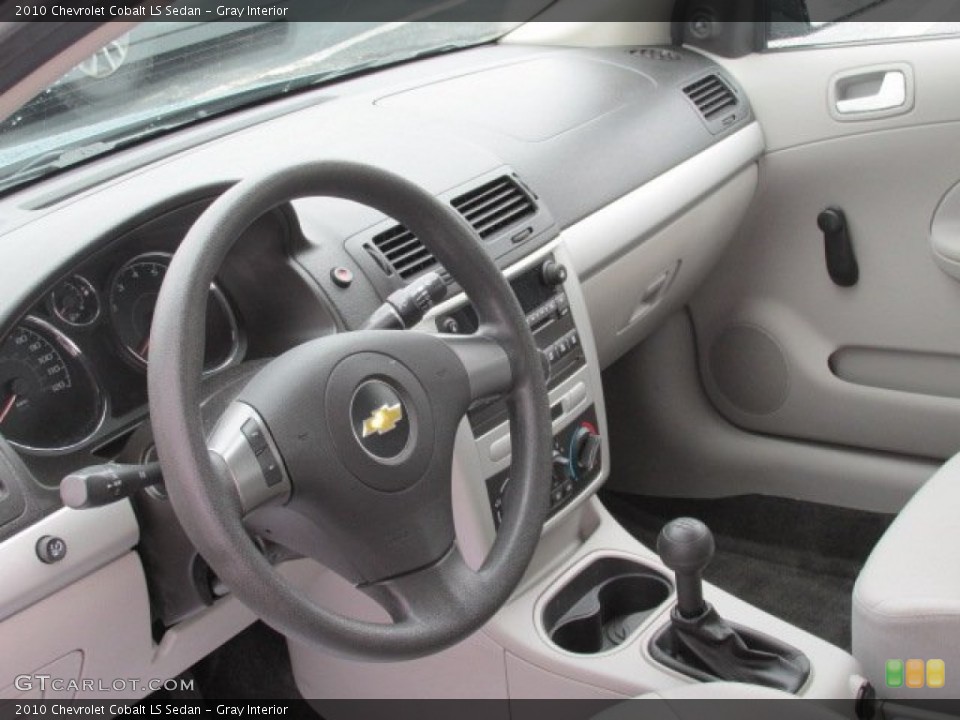 Gray Interior Dashboard for the 2010 Chevrolet Cobalt LS Sedan #82116859
