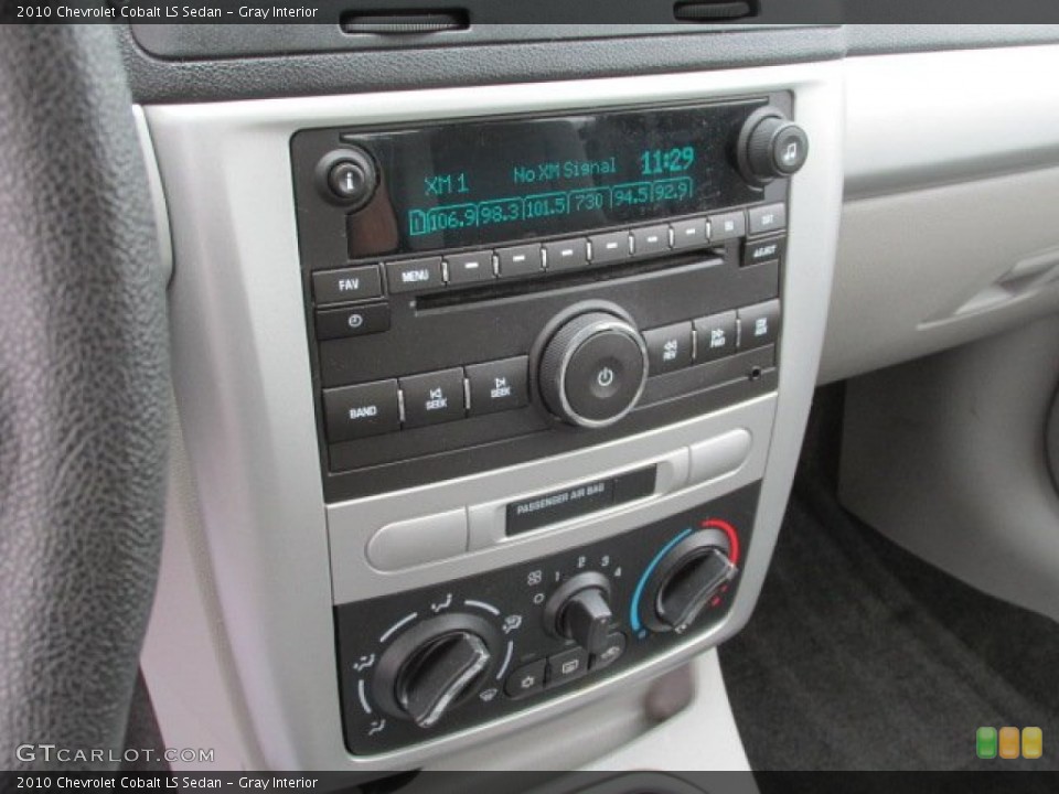 Gray Interior Controls for the 2010 Chevrolet Cobalt LS Sedan #82116946