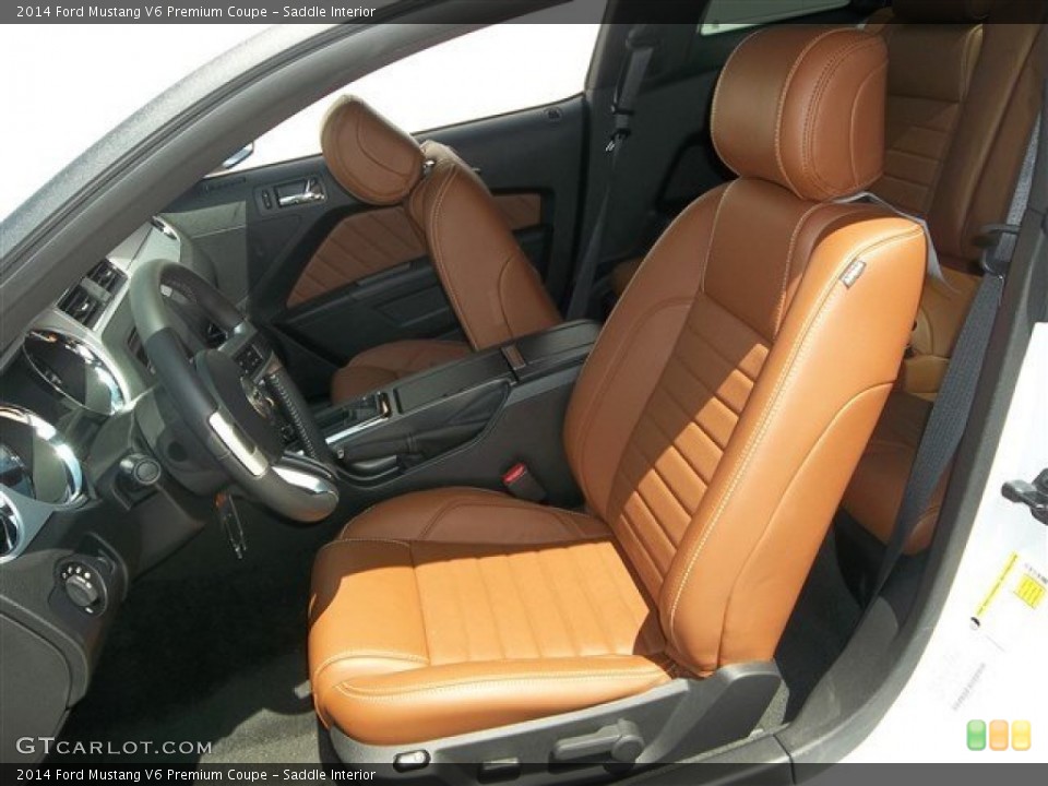 Saddle 2014 Ford Mustang Interiors