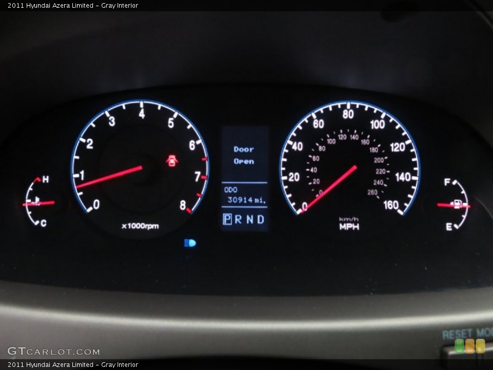 Gray Interior Gauges for the 2011 Hyundai Azera Limited #82118665