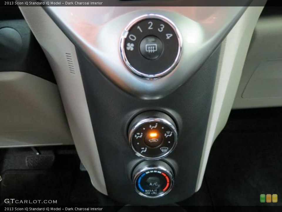 Dark Charcoal Interior Controls for the 2013 Scion iQ  #82121230