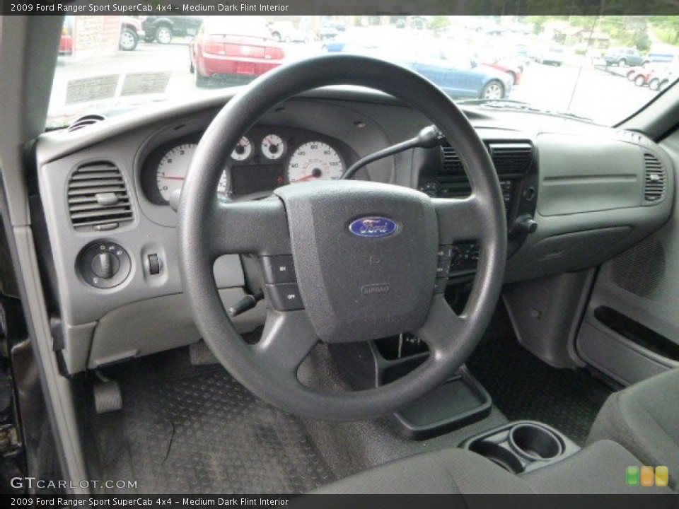 Medium Dark Flint Interior Dashboard for the 2009 Ford Ranger Sport SuperCab 4x4 #82126000