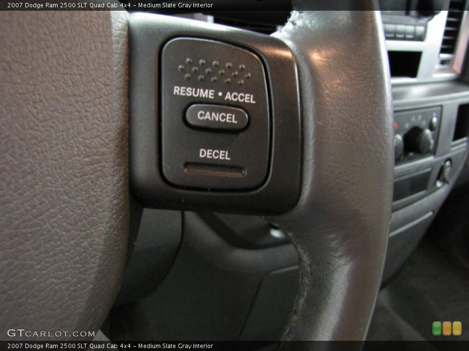 Medium Slate Gray Interior Controls for the 2007 Dodge Ram 2500 SLT Quad Cab 4x4 #82126012