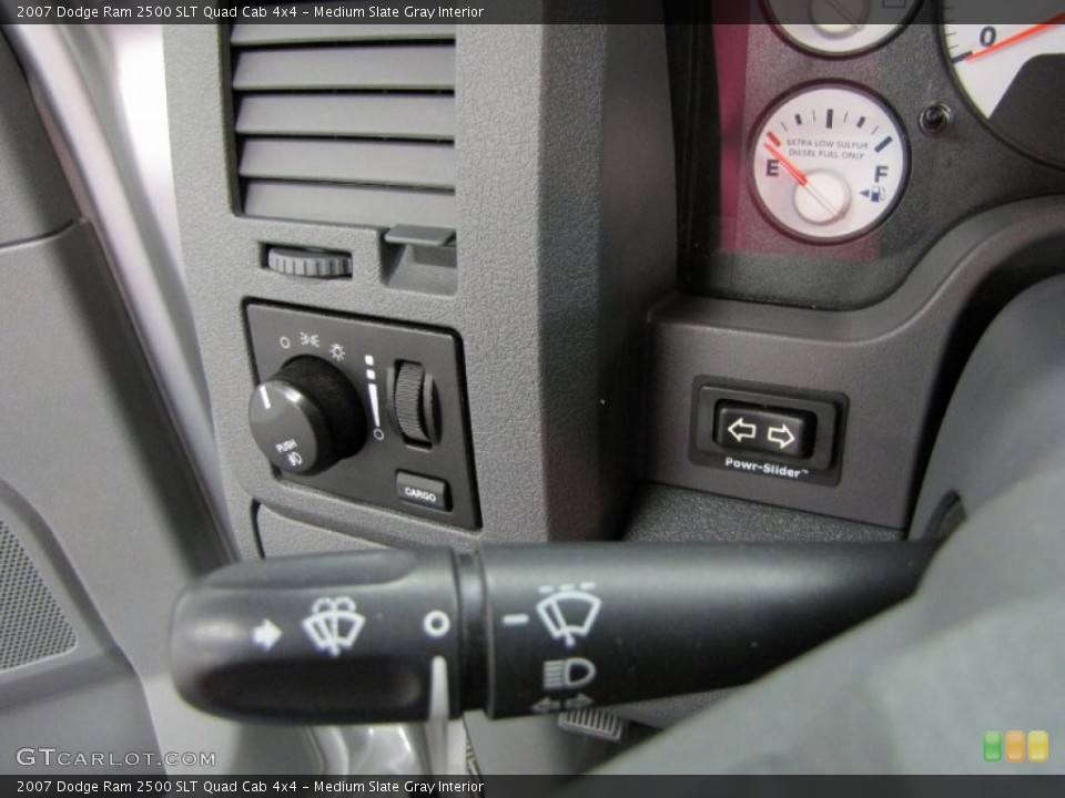 Medium Slate Gray Interior Controls for the 2007 Dodge Ram 2500 SLT Quad Cab 4x4 #82126037