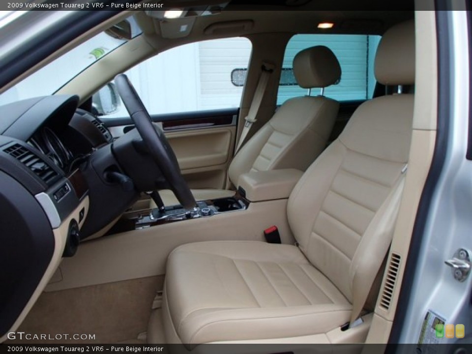 Pure Beige Interior Front Seat for the 2009 Volkswagen Touareg 2 VR6 #82126453