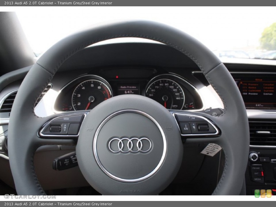 Titanium Grey/Steel Grey Interior Steering Wheel for the 2013 Audi A5 2.0T Cabriolet #82126773