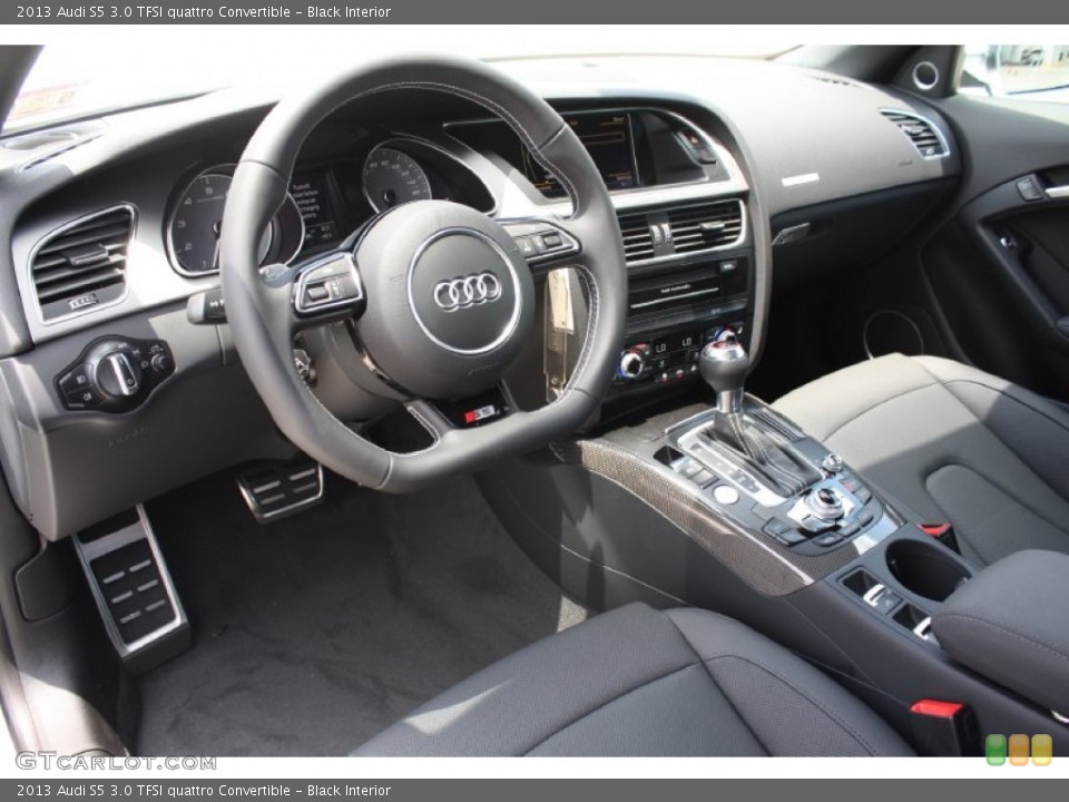 Black Interior Prime Interior for the 2013 Audi S5 3.0 TFSI quattro Convertible #82127287