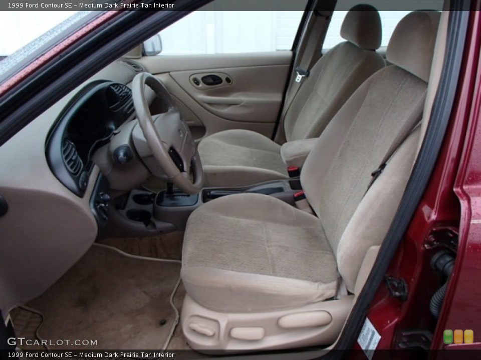 Medium Dark Prairie Tan Interior Front Seat for the 1999 Ford Contour SE #82127563