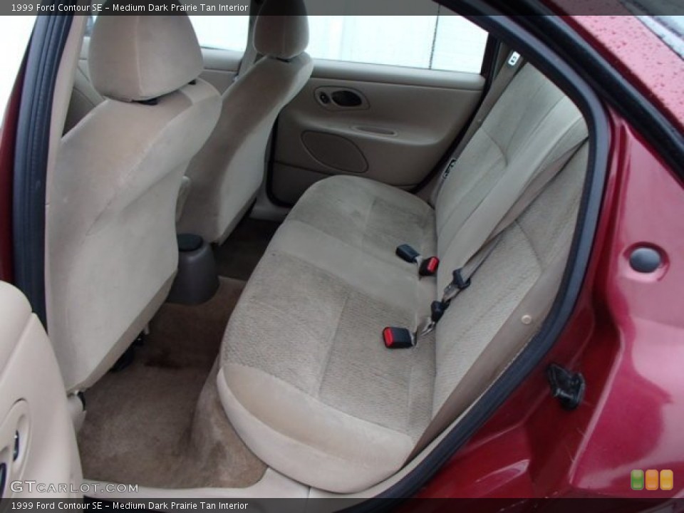 Medium Dark Prairie Tan Interior Rear Seat for the 1999 Ford Contour SE #82127589