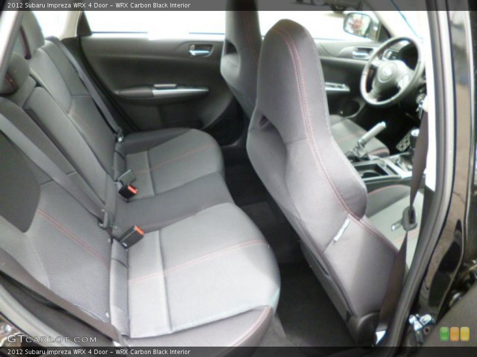 WRX Carbon Black Interior Rear Seat for the 2012 Subaru Impreza WRX 4 Door #82127983