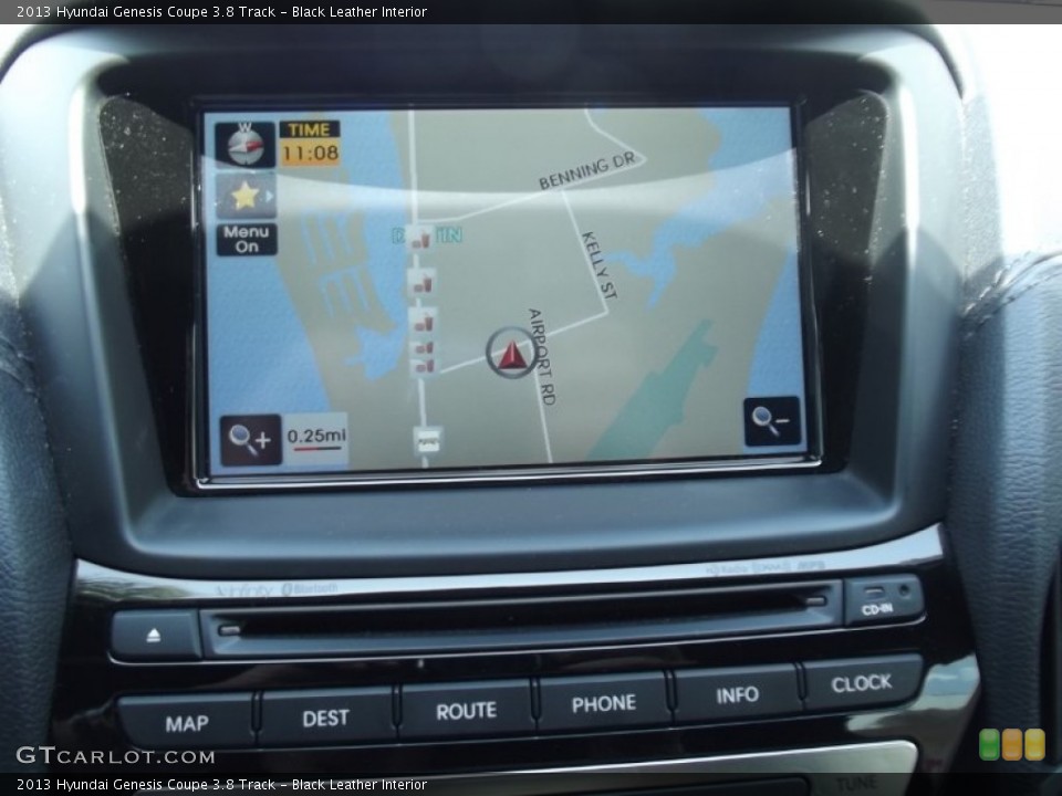 Black Leather Interior Navigation for the 2013 Hyundai Genesis Coupe 3.8 Track #82129546