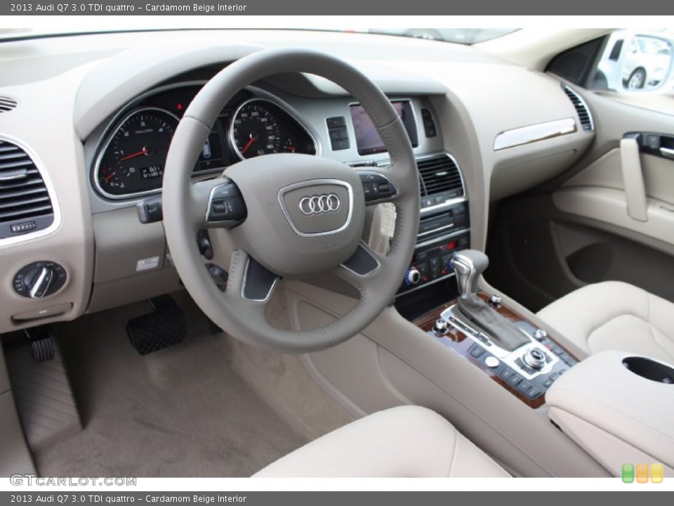 Cardamom Beige Interior Prime Interior for the 2013 Audi Q7 3.0 TDI quattro #82129549