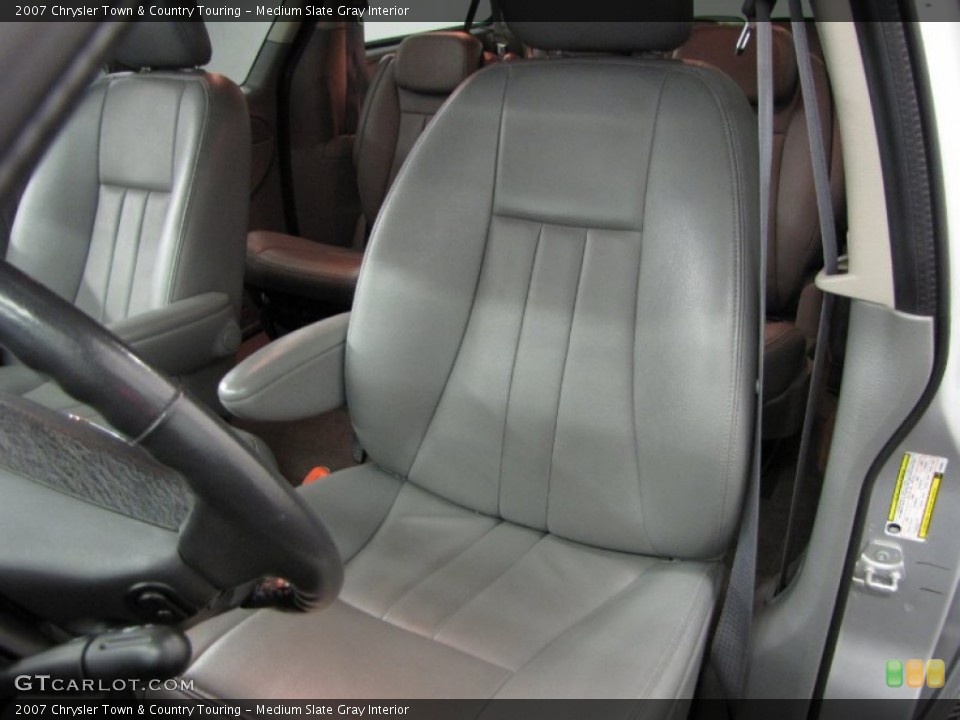 Medium Slate Gray Interior Front Seat for the 2007 Chrysler Town & Country Touring #82130986