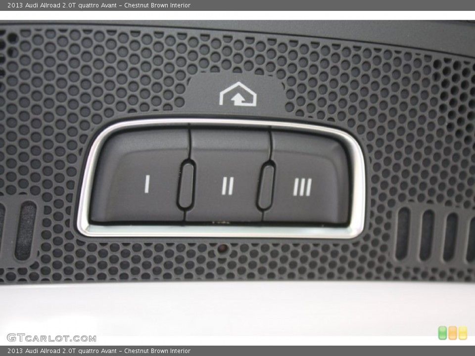 Chestnut Brown Interior Controls for the 2013 Audi Allroad 2.0T quattro Avant #82131394