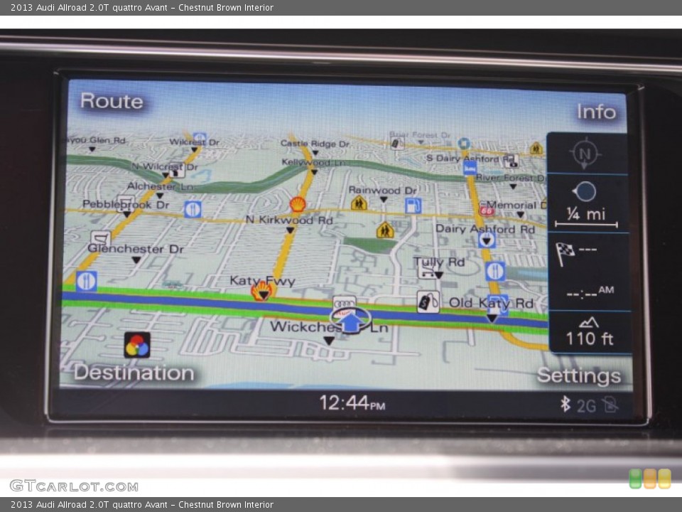 Chestnut Brown Interior Navigation for the 2013 Audi Allroad 2.0T quattro Avant #82131421