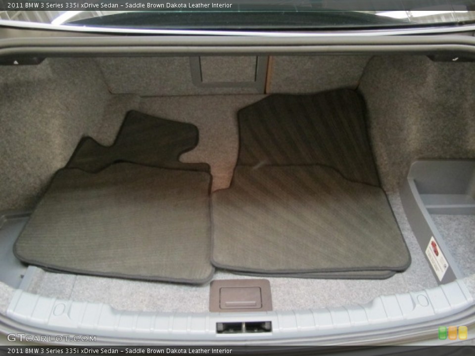 Saddle Brown Dakota Leather Interior Trunk for the 2011 BMW 3 Series 335i xDrive Sedan #82133776