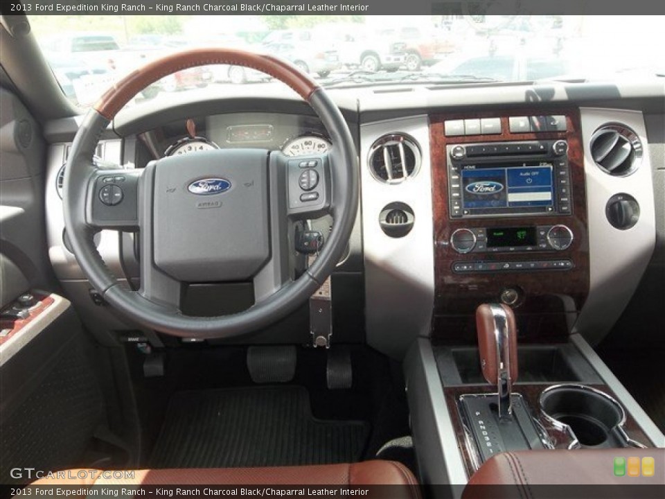 King Ranch Charcoal Black/Chaparral Leather Interior Dashboard for the 2013 Ford Expedition King Ranch #82134113