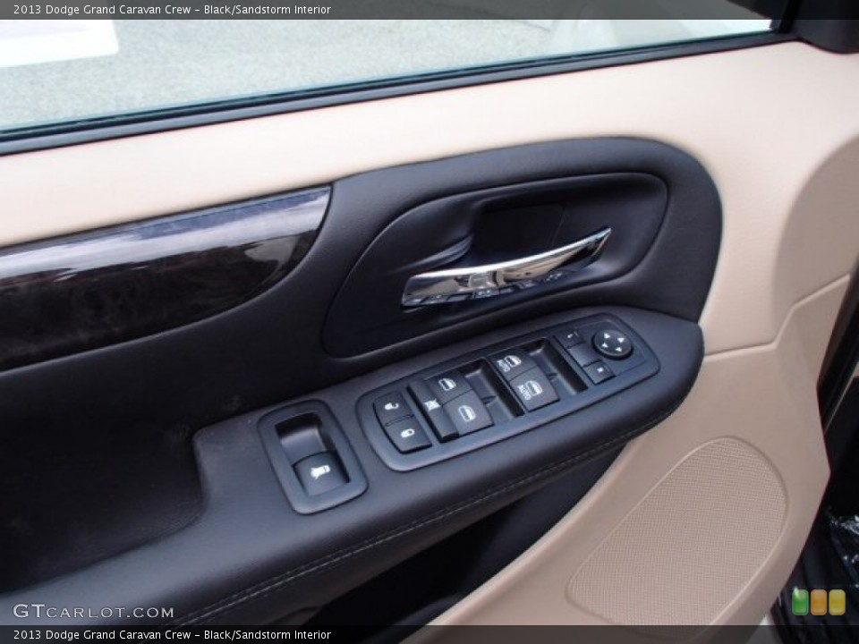 Black/Sandstorm Interior Controls for the 2013 Dodge Grand Caravan Crew #82134994