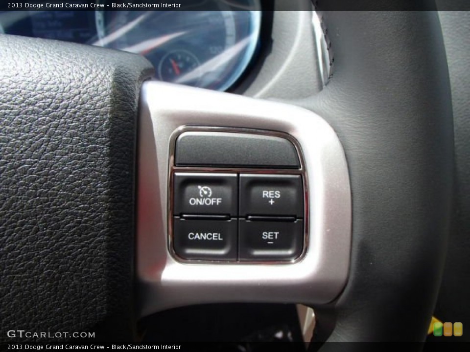Black/Sandstorm Interior Controls for the 2013 Dodge Grand Caravan Crew #82135075