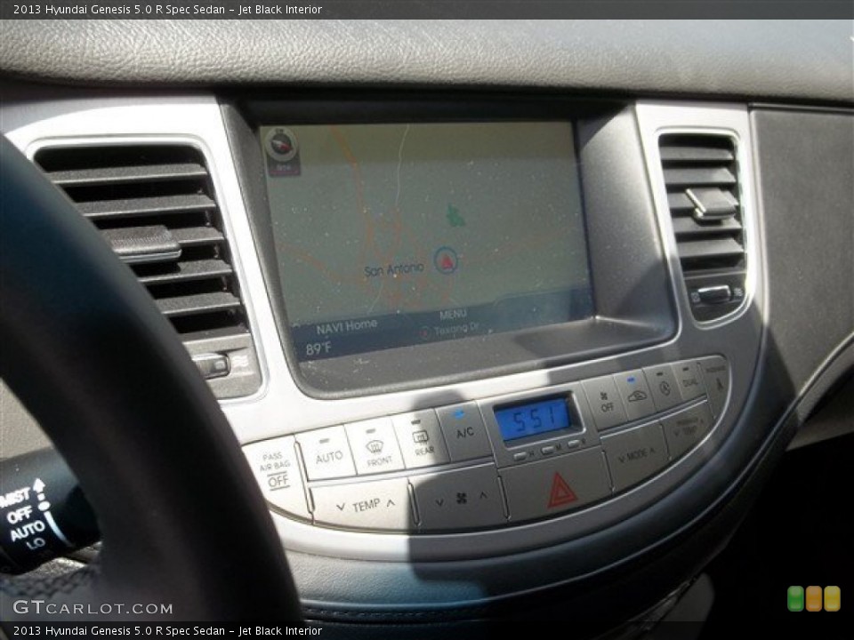 Jet Black Interior Controls for the 2013 Hyundai Genesis 5.0 R Spec Sedan #82135936