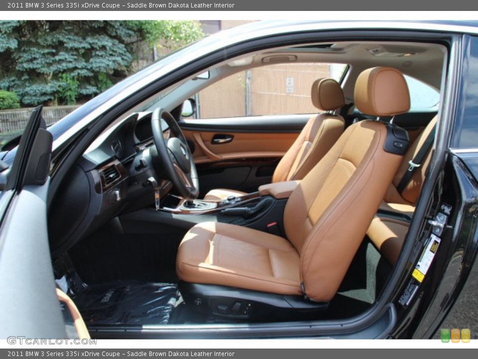 Saddle Brown Dakota Leather Interior Front Seat for the 2011 BMW 3 Series 335i xDrive Coupe #82137717