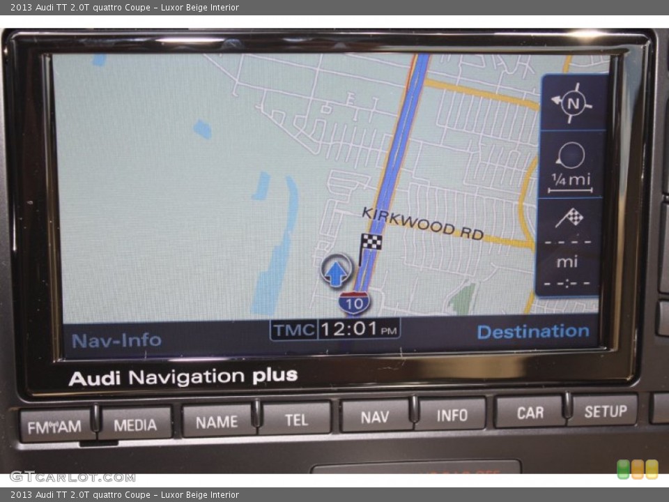 Luxor Beige Interior Navigation for the 2013 Audi TT 2.0T quattro Coupe #82137736