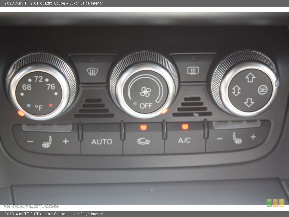 Luxor Beige Interior Controls for the 2013 Audi TT 2.0T quattro Coupe #82137760