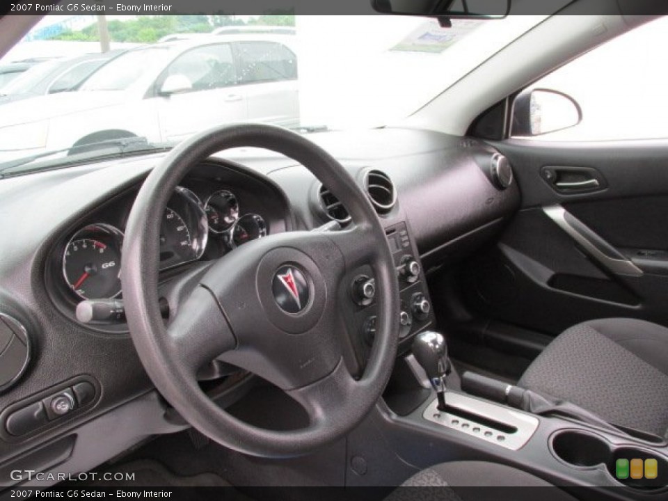 Ebony Interior Dashboard for the 2007 Pontiac G6 Sedan #82137807