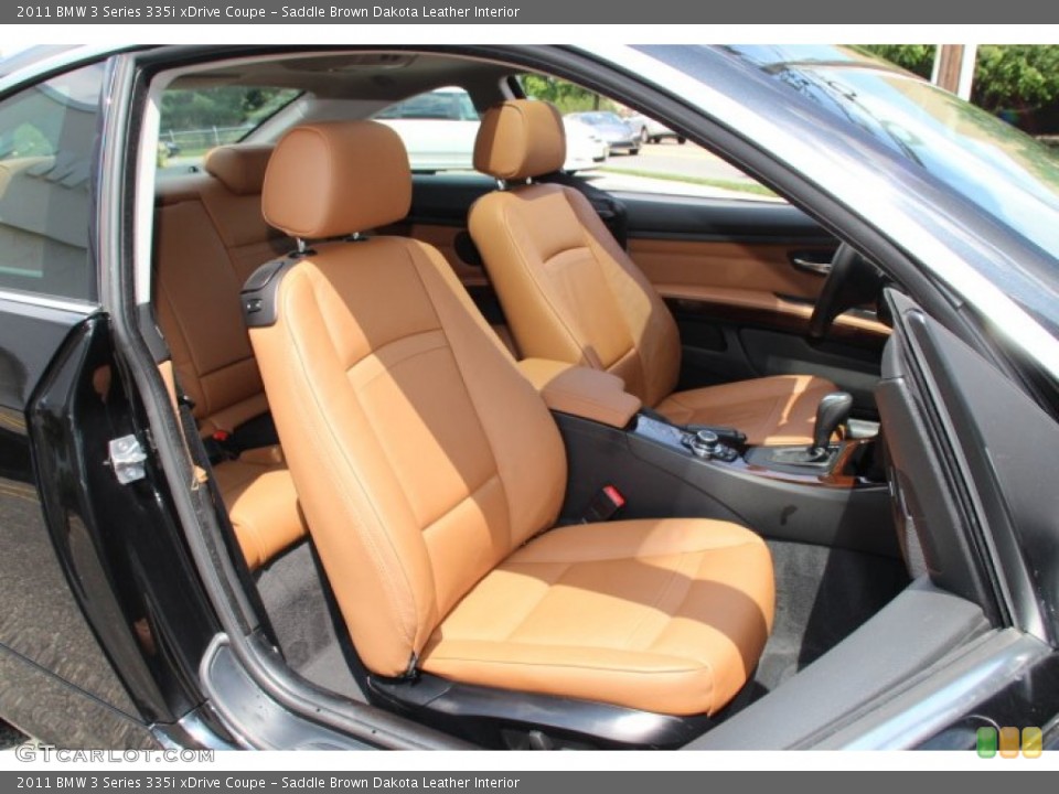 Saddle Brown Dakota Leather Interior Front Seat for the 2011 BMW 3 Series 335i xDrive Coupe #82138038