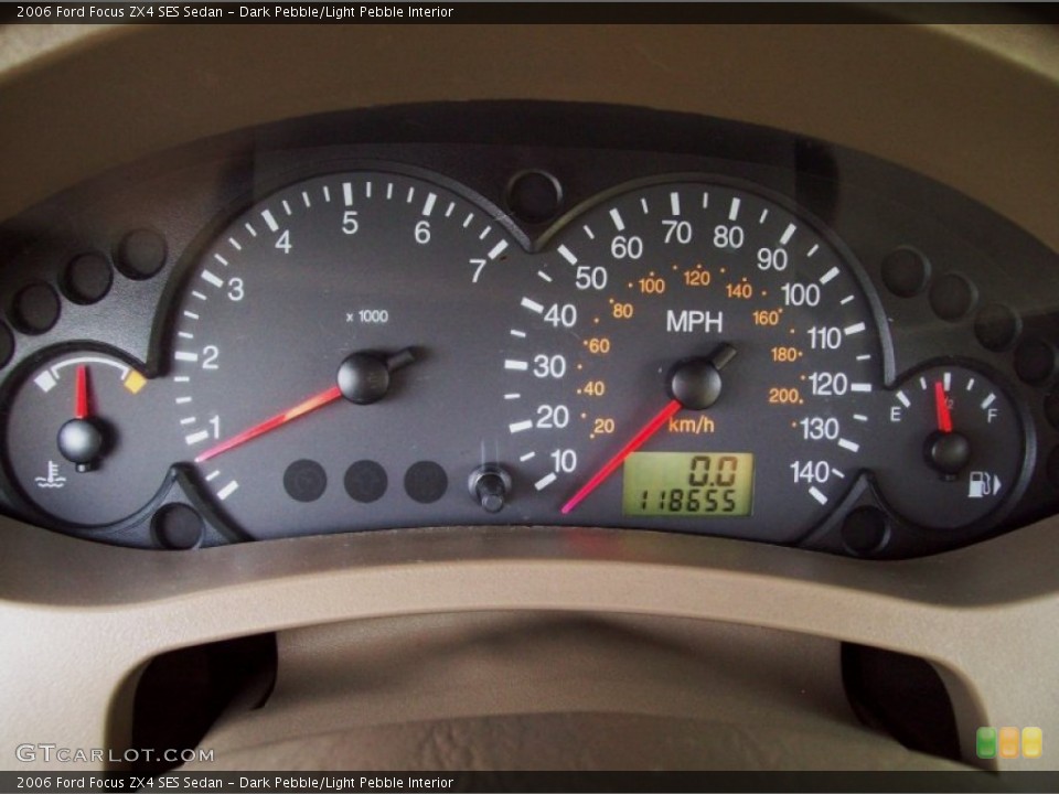 Dark Pebble/Light Pebble Interior Gauges for the 2006 Ford Focus ZX4 SES Sedan #82138684