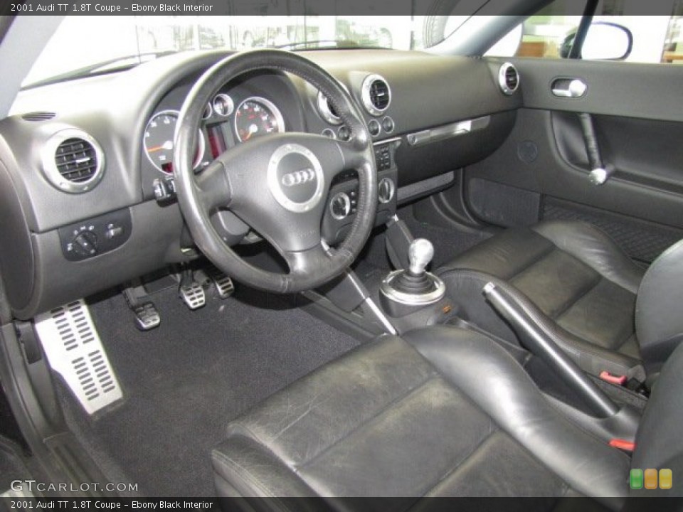 Ebony Black Interior Prime Interior for the 2001 Audi TT 1.8T Coupe #82138896