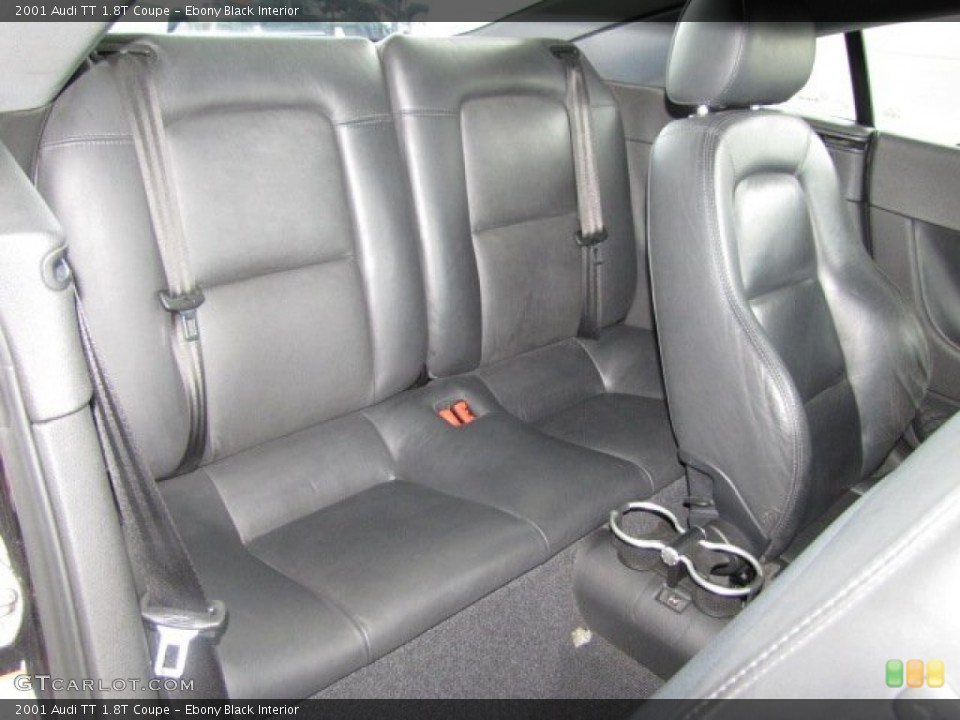 Ebony Black Interior Rear Seat for the 2001 Audi TT 1.8T Coupe #82139163